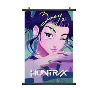 Kpop Demon Poster, Huntrix Affiche Décoration Peinture, Zoey, Défilement Affiche Tenture Murale, Toile Mur Art, Salon affiche, Poster en Tissu pour Décor Chambre Maison, Cadeau pour Fan, 40 x 60 cm
