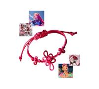 Kpop Girl Group Bracelet Lu-mi Corde à Main Nœud Chinois Corde, taille unique, String, Pas de gemme