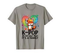 Kpop It's Family Tie Dye Renard Coréen Pop Musique Doigt Coeur T-Shirt