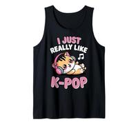 Kpop Kawaii Chat Chibi Chaton I Just Really Like K Pop Girl Débardeur