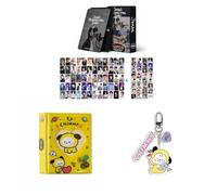 Kpop Lot de 60 cartes postales personnelles Jimin, 32 autocollants, album Chimmy pour classeur, livre, porte-clés Chimmy (JIMIN)