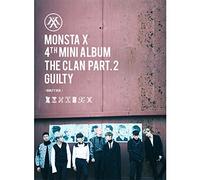 KPOP MONSTA X 4th Mini Album - The CLAN 2.5 Part.2 Guilty [Guilty version] CD + Poster + Photobook + Photocard + Gift (4Photocards Set) by MONSTA X
