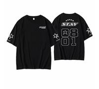 Kpop-Stray Kids 2023FM 5-Star Concert T-Shirt, T-Shirts Lâches pour Le Soutien des Fans De Straykids Band Rester Gift