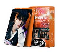 KPOPBP Enhypen Lot de 92 mini cartes photos Lomo Orange Blood - 32 autocollants Kpop - Cadeau pour garçons et filles