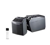 KPOUYYDS Climatiseur Mobile 6200 BTU, Climatiseur Portable Silencieux, Conception Split, Contrôle Intelligent, Écran Tactile LED, Télécommande, Minuterie 12H, sans Évacuation Continue pour Tente 48V