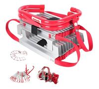 KPOUYYDS Échelle de Secours Pliable et Portable avec barreaux antidérapants, échelle rétractable pour Secours, Escalade, travaux en Hauteur, Sauvetage en forêt 7.5M/24.6FT