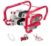 KPOUYYDS Échelle de Secours rétractable de 24,6/32 Pieds avec Sangle en Polyester Robuste échelle de Secours légère en Alliage d'aluminium pour école et hôtel Charge maximale de 1 000 LB. 7.5M/24.6FT
