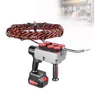 KPOUYYDS Machine à câblage Mural, enfile-câble électrique Mural pour électricien, Tire-câble électrique sans Fil pour la Construction, la Communication de réseaux hydroélectriques 1Battery-37500mah