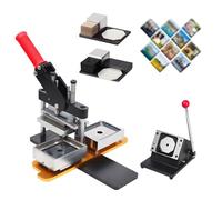 KPOUYYDS Machine à fabriquer des aimants de réfrigérateur, kit de Fabrication de Badges magnétiques personnalisés de 5 x 5 cm, Presse à Boutons avec 1 000 consommables en Acrylique 53 * 80-Acrylic