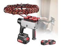 KPOUYYDS Machine à Passer Les câbles Automatique sans Fil, Tire-câble électrique sans balais avec Batterie au Lithium, Outil de câblage Mural pour Les travaux de Construction 1Battery-37500mah