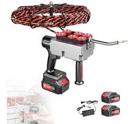 KPOUYYDS Tire-câble pour électricien à Travers Les Murs, Tire-câble électrique sans Fil 40 m/Min, Machine à câblage Mural, Outil de Passage de câbles avec câbles encastrés 1Battery-37500mah