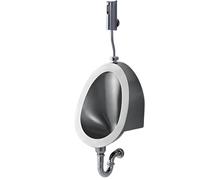 KPOUYYDS Toilettes commerciales, urinoir à Chasse d'eau pour Hommes, urinoir en Acier Inoxydable 304, urinoir Mural pour Hommes, Chasse d'eau Automatique à capteur, urinoir extérieur B-Walldrain