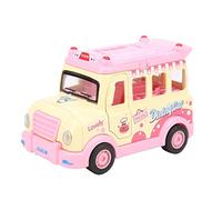 KPOYTWRDN 1:32 Jouet de modèle de Voiture-Restaurant en Alliage pour Enfants, Voiture à Tirer avec lumière et Musique, véhicule de Collection pour Enfants, matière Plastique en Alliage de (Jaune)