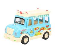 KPOYTWRDN 1:32 Jouet de modèle de Voiture-Restaurant en Alliage pour Enfants, Voiture à Tirer avec lumière et Musique, véhicule de Collection pour Enfants, matière Plastique en Alliage de (Bleue)