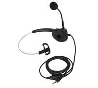 KPOYTWRDN H360 - Casque de Centre d'appels 3,5 VA, Casque de Bureau à Oreille Unique antibruit avec Microphone réglable, Casque de Communication Professionnel pour téléphones VOIP, Service
