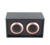 KPOYTWRDN Haut-Parleur Tweeter en Bois, Haut-Parleur aigu Passif en Bois HiFi avec Son sans Perte, Haut-Parleur de bibliothèque Compact de 35 W et 6 Ω pour système Audio Domestique et amateu (Noire)