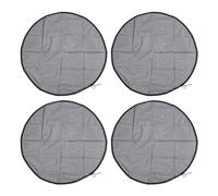 KPOYTWRDN Lot de 4 couvertures en Maille pour barils de Pluie avec Cordon de Serrage, écran de Filet de Pluie, Protection de réservoir de seaux de Collecte d'eau, Couverture d'écran de