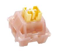 KPREPUBLIC Outemu Silent Peach V3 Interrupteur silencieux Lemon V3 Interrupteur linéaire tactile citron vert pour clavier mécanique POM PA66 lubrifié d'usine (OTM V3 Silent Peach No LiGuide Switch