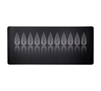 KPREPUBLIC Tapis de souris pour clavier mécanique à trou noir 900 400 4 mm Bords cousus/Goutte d'eau en caoutchouc Les trois corps (Waterdrop B Mousepad x1)