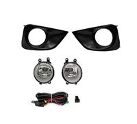 Kpuwers automobile Phares Antibrouillard LED Pour Toyota Pour Vios Pour Yaris Pour Berline 2013-2017 Avec Faisceau Électrique Interrupteur Et Cache Phare Anti-brouillard(Halogen Fog Set)