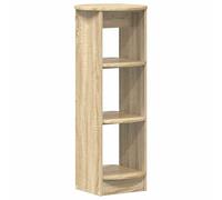 KPWENFBSL Armoire latérale en chêne Sonoma 40 x 40 x 100 cm | Armoire d'appoint compacte à 3 étagères pour salon, couloir et chambre à coucher. Rangement stable dans un petit espace.