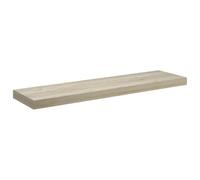 KPWENFBSL Étagère flottante aspect chêne 90 x 23,5 x 3,8 cm - Étagère murale robuste en MDF avec fixation invisible - Étagère murale aspect bois pour salon, chambre à coucher et couloir