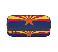 KPXXAQT Arizona State Flag Trousse à crayons imprimée de grande capacité pour l'école, l'université, les voyages, les étudiants, les adolescents et les adultes