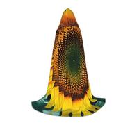 KPXXAQT Cape à capuche avec imprimé tournesol « You Are My Sunshine » pour cosplay, carnaval, festival, fête à thème