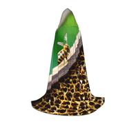 KPXXAQT Cape à capuche imprimée abeille pour cosplay, carnaval, festival, fête à thème