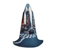 KPXXAQT Cape à capuche imprimée de New York pour cosplay, carnaval, festival, fête à thème