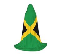 KPXXAQT Cape à capuche imprimée drapeau de la Jamaïque pour cosplay, carnaval, festival, fête à thème