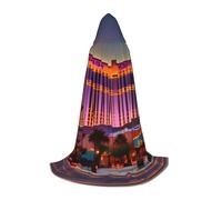 KPXXAQT Cape à capuche imprimée Las Vegas Sunset 1 pour cosplay, carnaval, festival, fête à thème