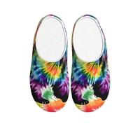 KPXXAQT Chaussons d'intérieur unisexes pour adultes avec imprimé imprimé « Bear Dancing » - Anti-boulochage - Lavable - Pour invités et usage quotidien