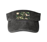 KPXXAQT Green Army Digital Camouflage Print Beach Pool with Adjustable Buckle Closure Classic Fashion Casual Hat for Men Women, Noir , Taille unique