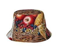 KPXXAQT Hello Autumn Print Chapeau universel à large bord Protection solaire Chapeau seau Cap Confortable Aventures en plein air Noir