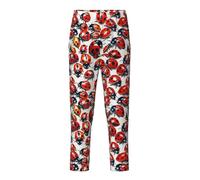 KPXXAQT Pantalon confortable avec imprimé coccinelle pour dormir et se détendre, Noir , 10-12