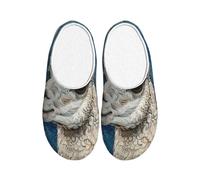 KPXXAQT Pantoufles d'intérieur unisexes pour adultes - Anti-boulochage - Lavable - Pour invités et usage quotidien