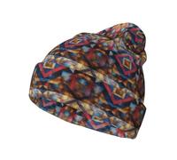 KPXXAQT Shining Overlook Print Bonnet élastique élégant tricoté chaud Chapeaux d'hiver doux Unisexe Noir