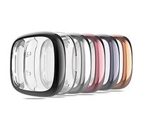 KPYJA Lot de 6 films de protection d'écran compatibles avec Fitbit Sense 2/Versa 4, coque de protection intégrale en TPU souple pour montre intelligente Fitbit Sense 2/Versa 4
