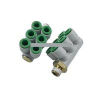 KQ2ZT04-01AS,02AS,03AS KQ2ZT06/08/10/12-01AS,02AS,03AS,04AS Raccord rapide à sept voies, filetage externe, KQ2ZT, 10 pièces(KQ2ZT12-03AS)