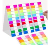 KQDRAVINE 1000 Feuilles de Onglets Adhésifs Post it Marque Pages Postit Marque Page Adhesif Petits Onglets Transparents Réinscriptibles pour Papeterie Étude Esthétique Bureau 10 Couleurs
