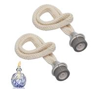 KQDRAVINE 2 Mèche Lampe Berger 17 CM, Mèches de Rechange pour Aromathérapie, Accessoire Diffuseur de Parfum, Mèche de Remplacement en Coton de Haute Qualité pour Maison et Bureau
