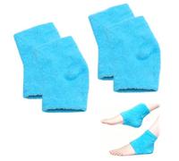 KQDRAVINE 2 Paires Chaussette Hydratante Pied avec Talons en Gel, Douillettes Chaussettes Hydratantes pour Pieds Secs Talons Fissurés, Unisexes Protege Talon pour éliminer les Callosités