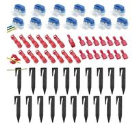 KQDRAVINE 3-en-1 Ensemble de Connecteur Cable Robot Tondeuse 15 Connecteur Robot Tondeuse 20 Piquets Fil Robot Tondeuse 15 Connecteurs en T, Connecteur Etanche Piquet Fil Robot Tondeuse