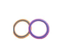 KQDRAVINE Lot de 3 anneaux frisbee - 24 cm - Pour enfants et adultes - Jouet de jeu d'extérieur pour enfants - Pour l'extérieur, aire de jeux scolaire, parc, piscine