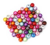 KQDRAVINE Lot de 60 perles réfléchissantes, illusion 3D, perles miracles, broderie, perles acryliques pour la fabrication de bijoux, jolies sous la lumière