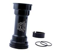 KQFCAZRE 1 Pièce Bike Bottom Bracket avec Axe Press Fit BB90 BB92 Roulement Scellé Céramique Bague Aluminium Bushing Convertisseur Résistance à l'eau Adapté Au, Noir, BB90-92