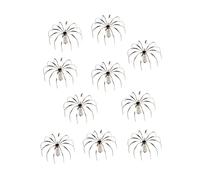 KQFCAZRE 10 Pièces Squid Fishing Hook avec Corps Dur Design à Douze Crochets et Attache Avant Simulation Appât Utilisable pour Pêche Cephalopode Adapté pour