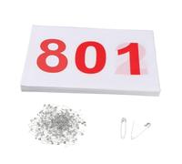 KQFCAZRE 100 Dossards de Course pour Athlètes avec étiquettes Numérotées pour Les épreuves, 801 à 900
