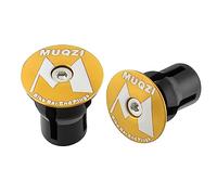 KQFCAZRE 2 Embouts de Guidon de Vélo, Bouchons de Guidon à Expansion en Forme de U, Marque d'or M